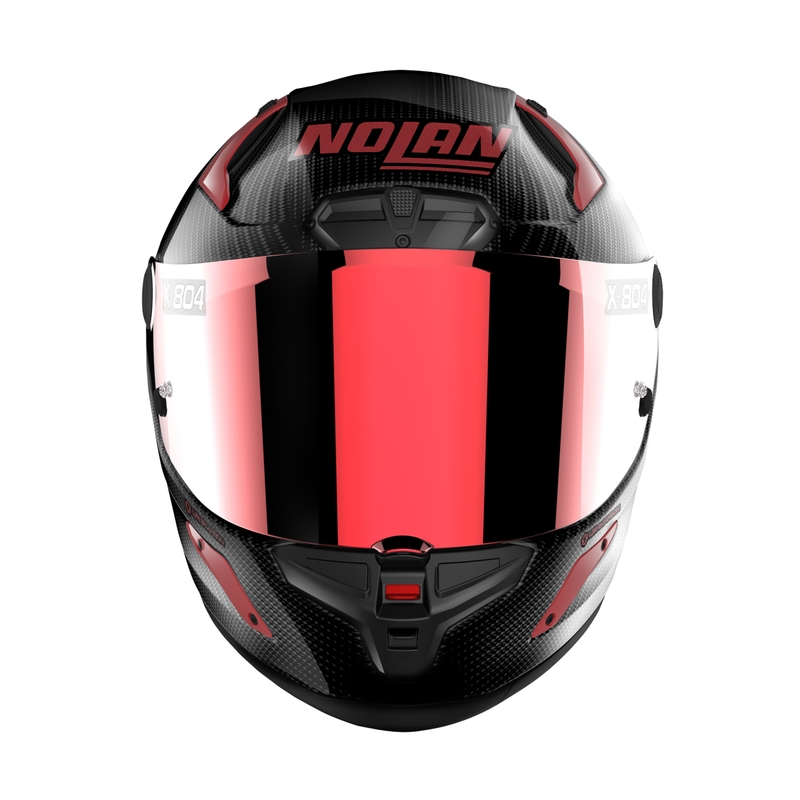 Nolan X-804 RS Ultra Carbon Iridium Edition Черно-червена интегрална мотоциклетна каска