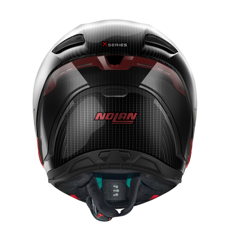 Nolan X-804 RS Ultra Carbon Iridium Edition Черно-червена интегрална мотоциклетна каска