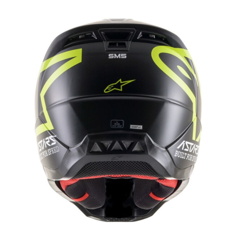Motokrosová helma Alpinestars S-M5 Compass černo-fluo žlutá