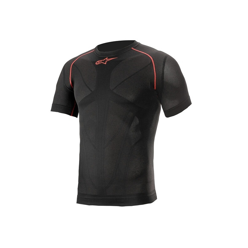 Alpinestars Ride Tech Лятна термална риза с къс ръкав в черно и червено