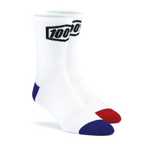 Чорапи 100%-USA Terrain MTB бели