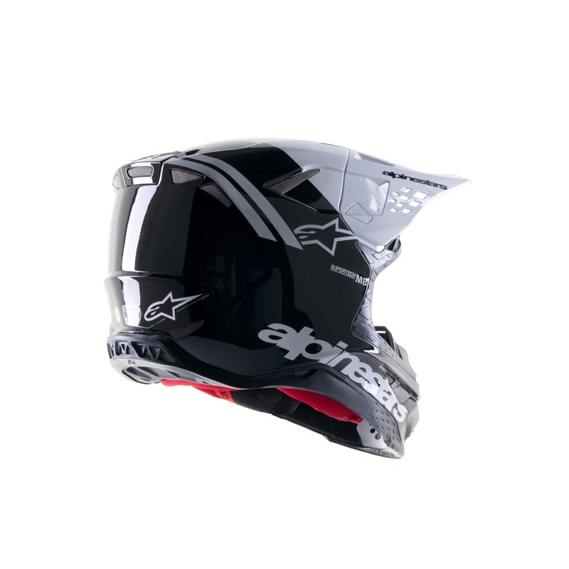 Alpinestars Supertech S-M8 Radium 2 Мотокрос каска черно и бяло