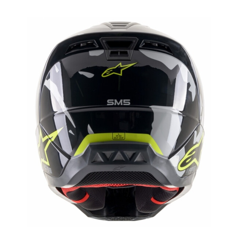 Alpinestars S-M5 Rover Каска за мотокрос антрацит-флуорово жълто- камуфлажно сиво