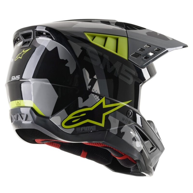 Alpinestars S-M5 Rover Каска за мотокрос антрацит-флуорово жълто- камуфлажно сиво