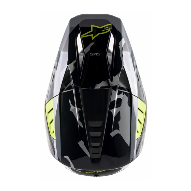 Alpinestars S-M5 Rover Каска за мотокрос антрацит-флуорово жълто- камуфлажно сиво