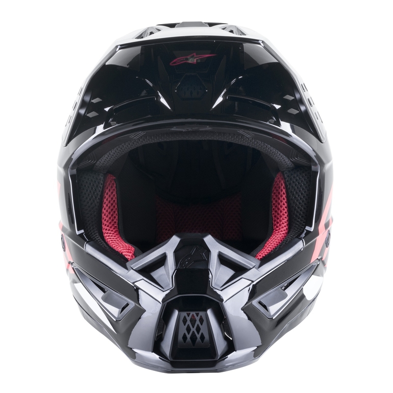 Motokrosová helma Alpinestars S-M5 Compass černo-růžová