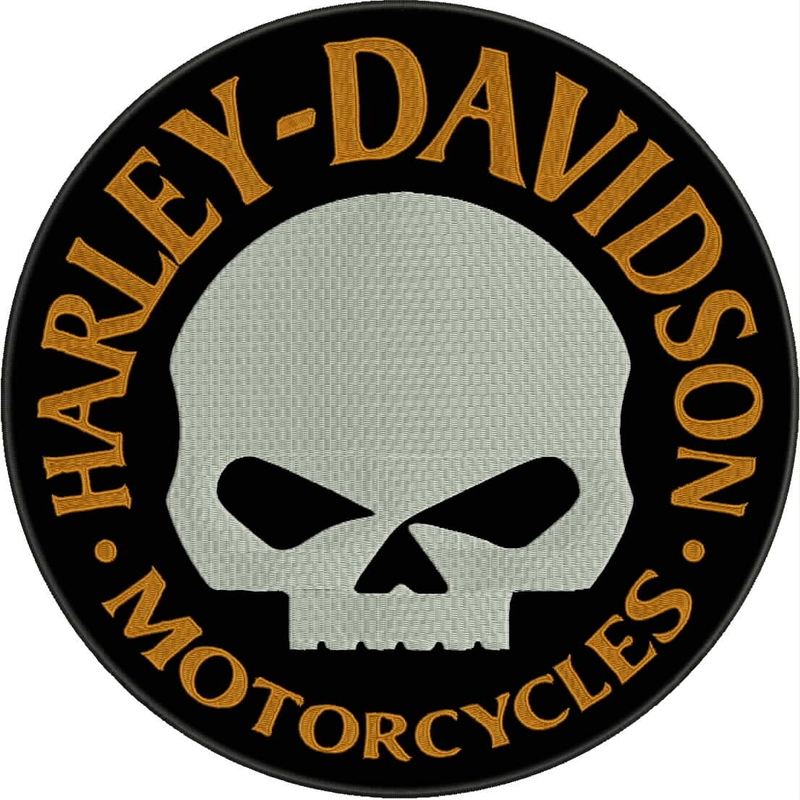 Лепенка H-D Мотоциклети черно-бяло-жълто