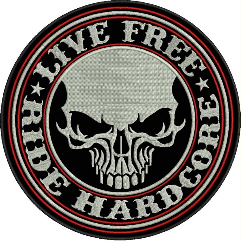 Patch Live free - Ride hardcore с червени детайли
