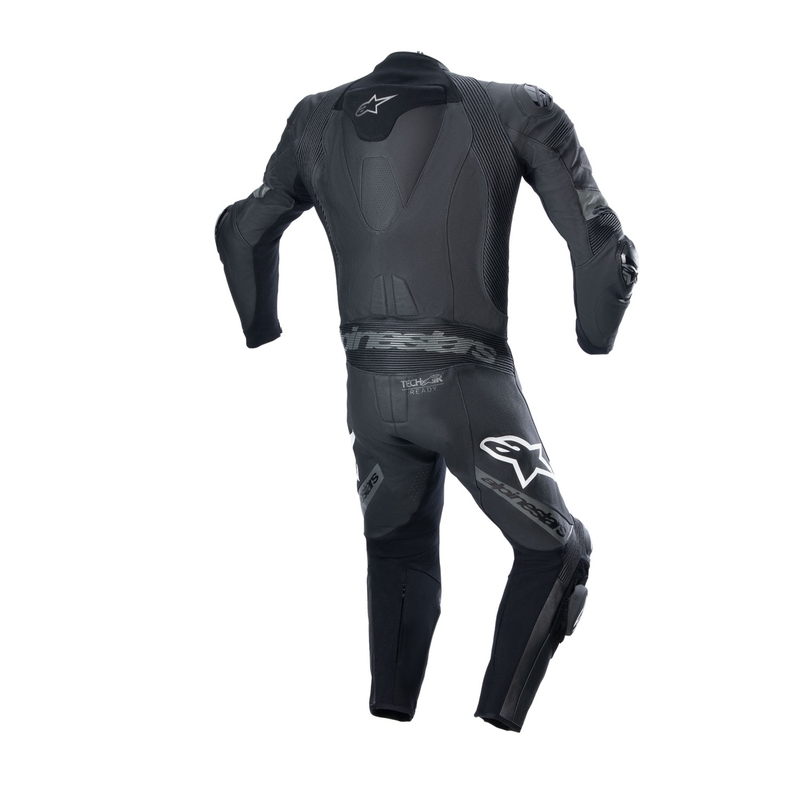 Alpinestars Missile 2 Ward черен и сив кожен мотоциклетен гащеризон