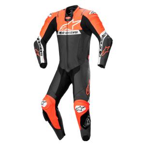 Alpinestars Missile 2 Ward Black-Fluo Red-White Кожен мотоциклетен комбинезон