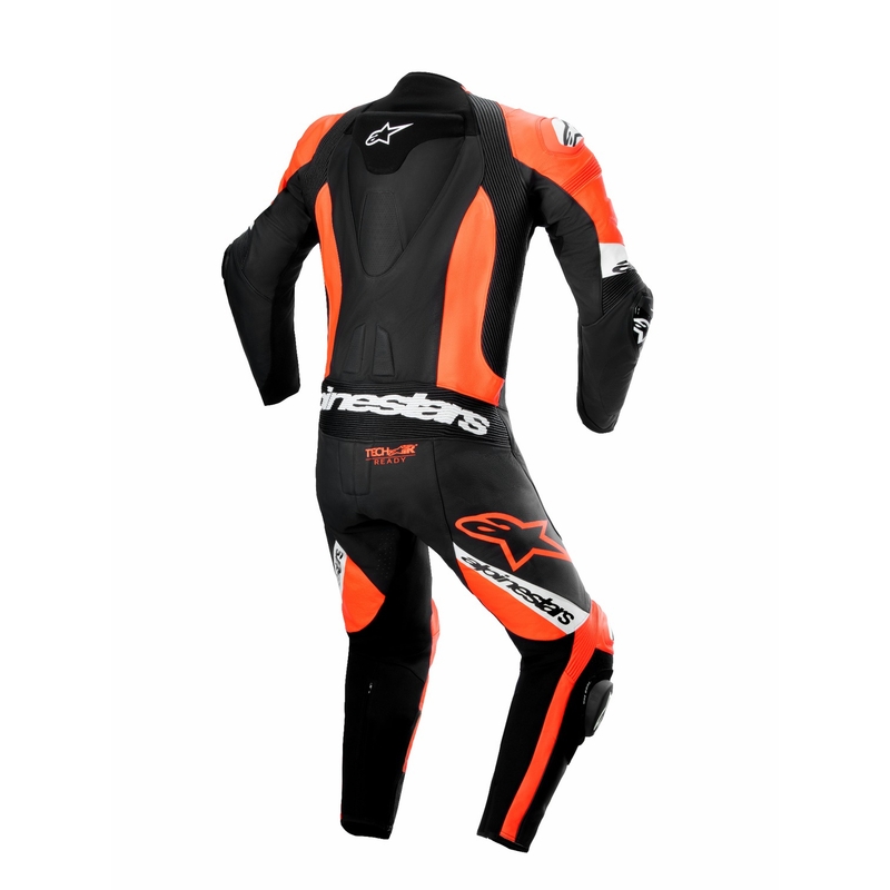 Alpinestars Missile 2 Ward Black-Fluo Red-White Кожен мотоциклетен комбинезон