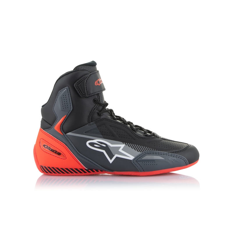 Alpinestars Faster-3 black-grey-fluo red мотоциклетни ботуши