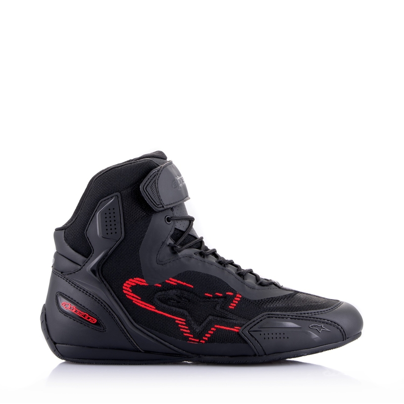 Alpinestars Faster-3 Rideknit Black-Dark Grey-Red Мотоциклетни ботуши