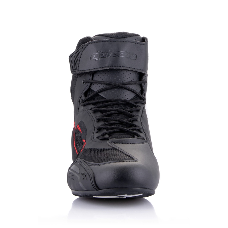 Alpinestars Faster-3 Rideknit Black-Dark Grey-Red Мотоциклетни ботуши