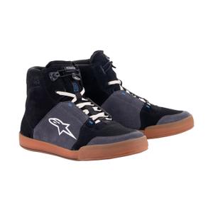Alpinestars Chrome Черно-сиво-кафяво-сини мотоциклетни ботуши