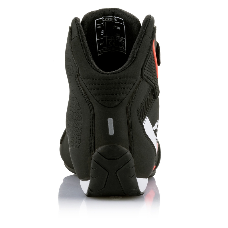 Alpinestars Sector Black-White-Fluo Red Мотоциклетни ботуши