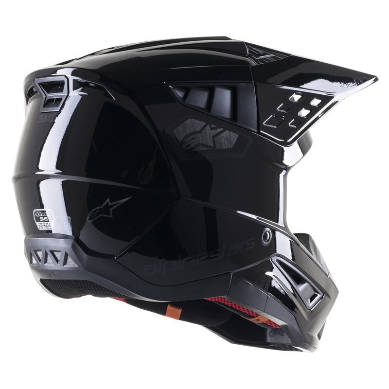 Мотокрос каска Alpinestars S-M5 Scout черна и сребърна