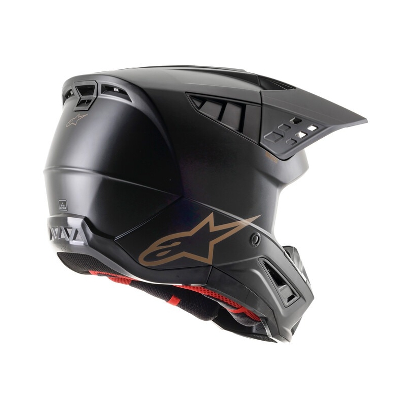 Motokrosová helma Alpinestars S-M5 Solid černo-hnědá matná