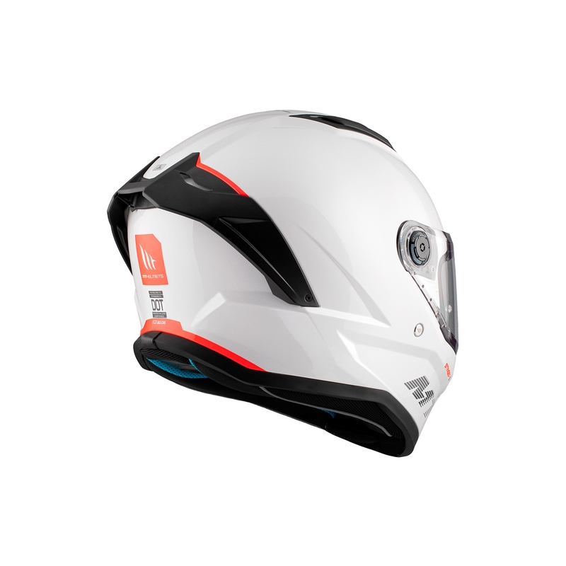 MT Stinger 2 Solid Gloss White Интегрална мотоциклетна каска