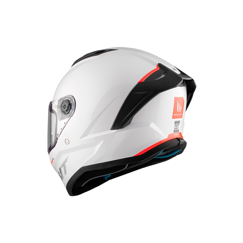 MT Stinger 2 Solid Gloss White Интегрална мотоциклетна каска
