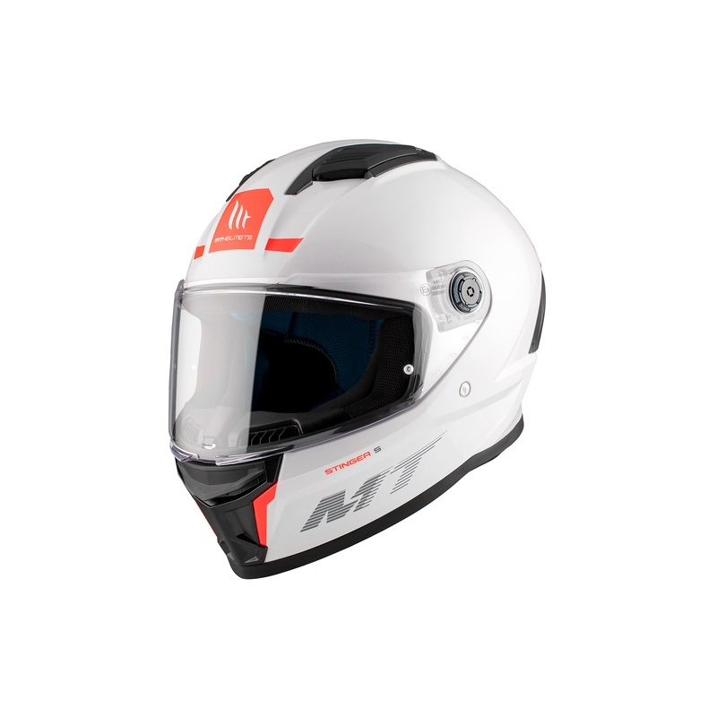 MT Stinger 2 Solid Gloss White Интегрална мотоциклетна каска