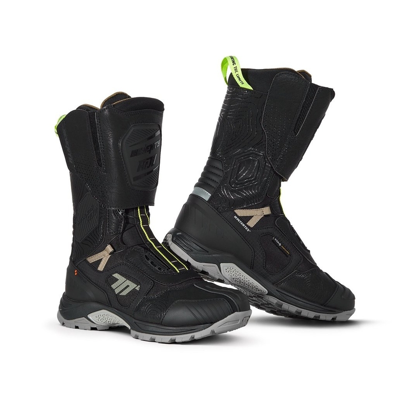 Мотоциклетни ботуши SEVENTY DEGREES SD-BA6 Stelvio High black-sand-fluo yellow