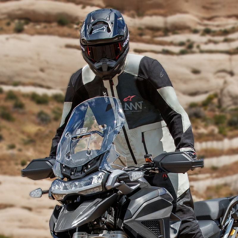 Мото яке Alpinestars Amt 7 Air, светло сиво-черно