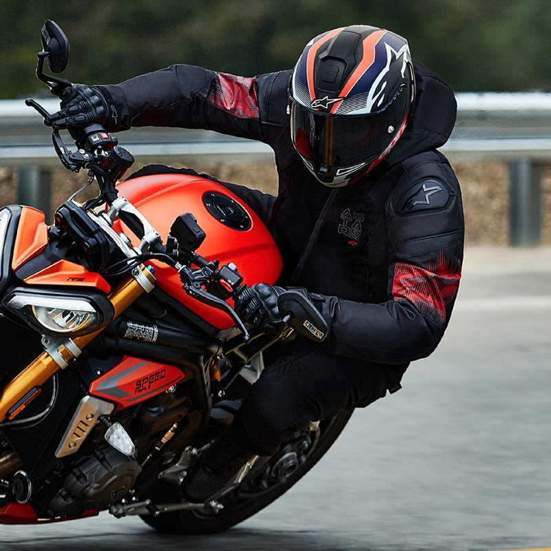 Alpinestars Zaca Air Venom Водоустойчиво яке за мотоциклет Black/Fluo Red