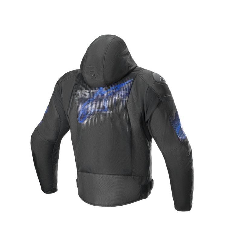 Alpinestars Zaca Air Venom Водоустойчиво яке за мотоциклет Black/Fluo Blue