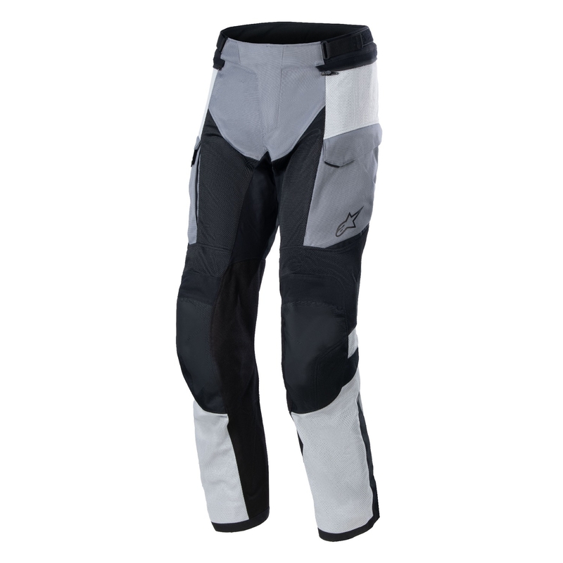 Alpinestars Andes Air Drystar Светло сиво-тъмно сиво-черно-жълт панталон за мотоциклетизъм