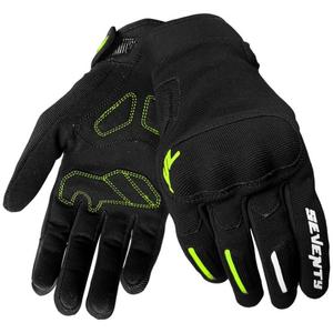 Дамски ръкавици за мотоциклет Seventy Degrees SD-C42 Asphalt black-fluo yellow