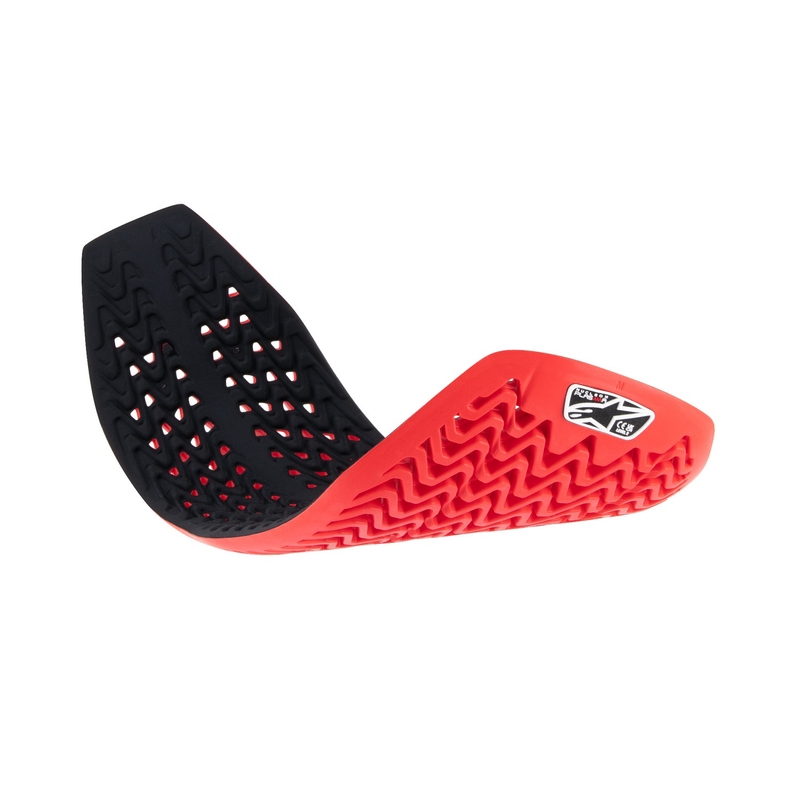 Alpinestars Nucleon Plasma Червено-черен удължен протектор за гръбначния стълб