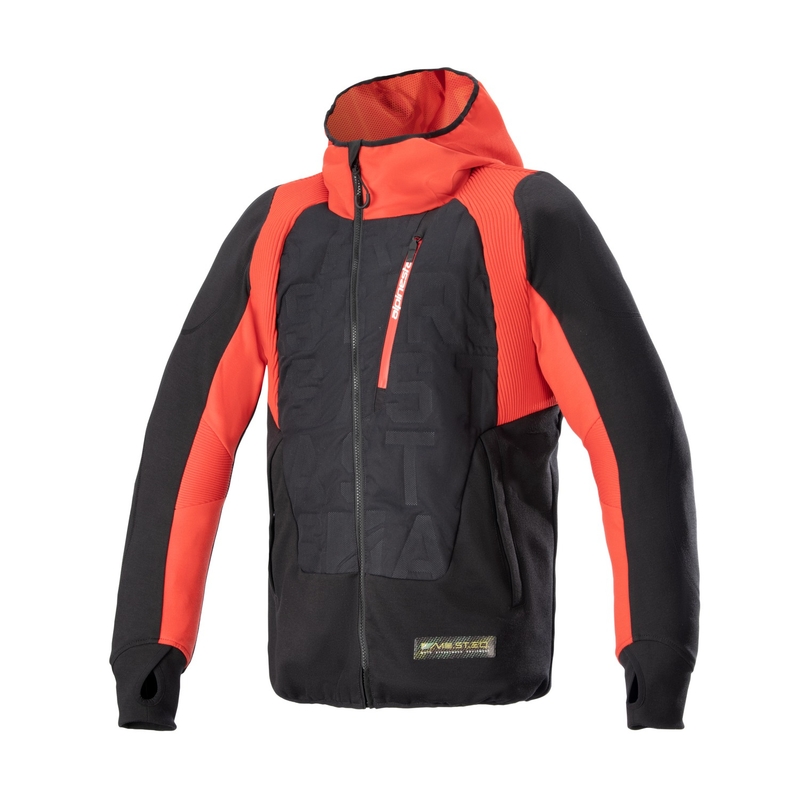 Мотоциклетен суитшърт Alpinestars MO.ST.EQ Hybrid черно-червен