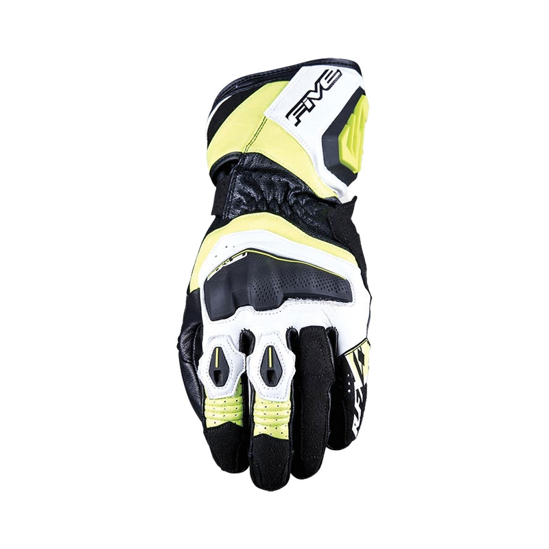 Ръкавици за мотоциклет FIVE RFX4 EVO white-fluo yellow