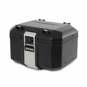 Алуминиев топ калъф за мотоциклет SHAD Terra TR48 D0TR48100B BLACK EDITION - клас II