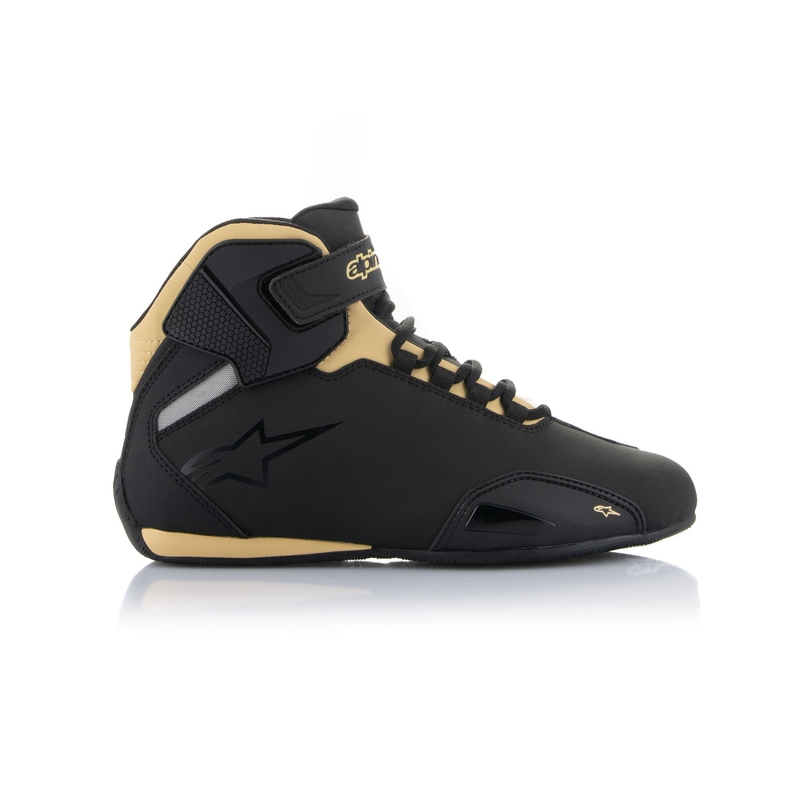 Alpinestars Stella Sector Black-Champagne дамски ботуши за мотоциклетизъм