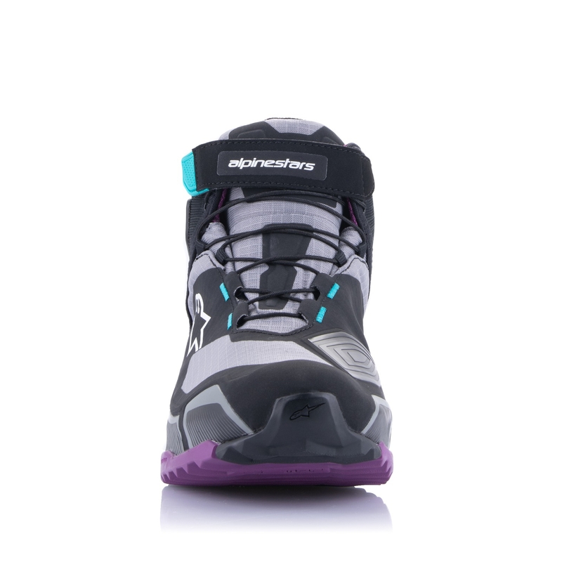 Alpinestars Женски Stella CR-X Drystar Черно-сиво-виолетово-тюркоазено Мотоциклетни ботуши