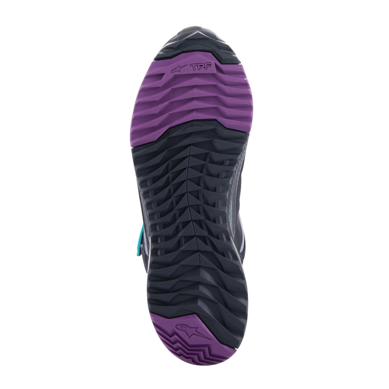 Alpinestars Женски Stella CR-X Drystar Черно-сиво-виолетово-тюркоазено Мотоциклетни ботуши