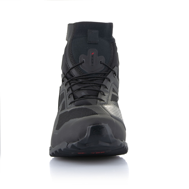 Мотоциклетни ботуши Alpinestars CR-1 в черно и тъмно сиво