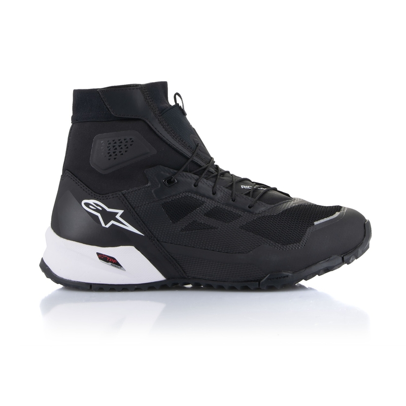 Alpinestars CR-1 черни и бели ботуши за мотоциклет