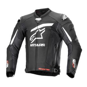 Alpinestars GP Plus R 4 Rideknit Черно-бяло кожено яке за мотоциклет