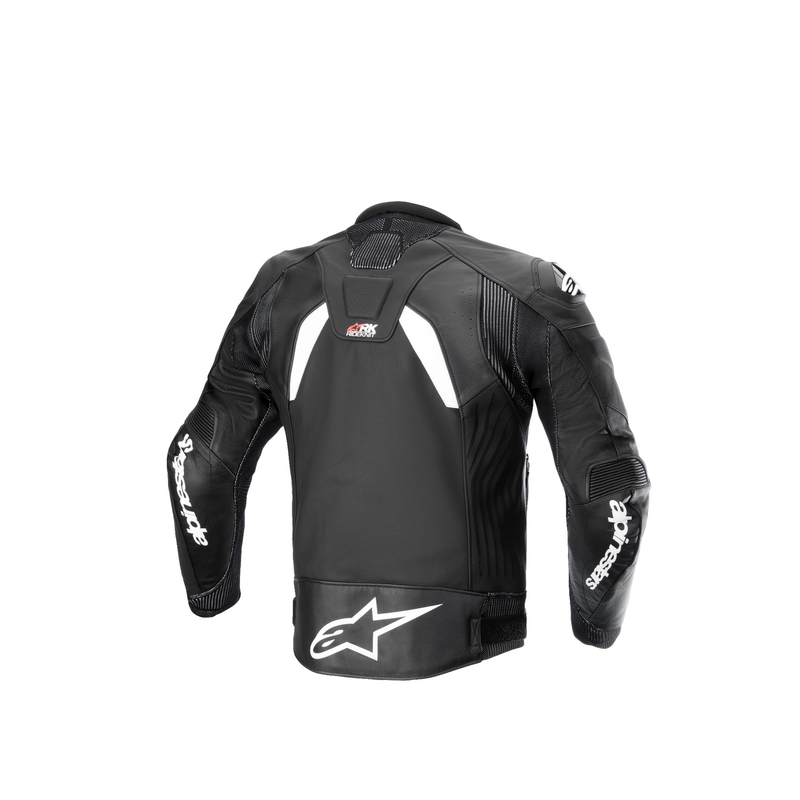 Alpinestars GP Plus R 4 Rideknit Черно-бяло кожено яке за мотоциклет