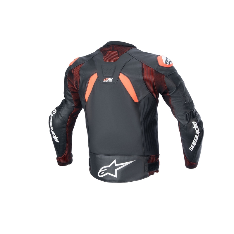 Alpinestars GP Plus R 4 Rideknit Black-Fluo Red-White Кожено мотоциклетно яке