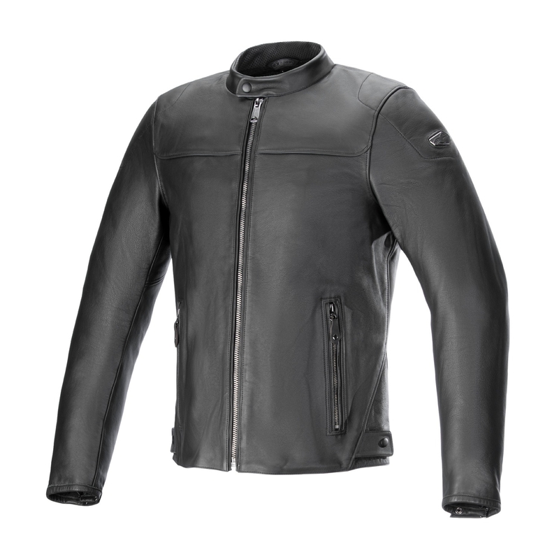 Alpinestars Blacktrack Черно кожено яке за мотоциклет