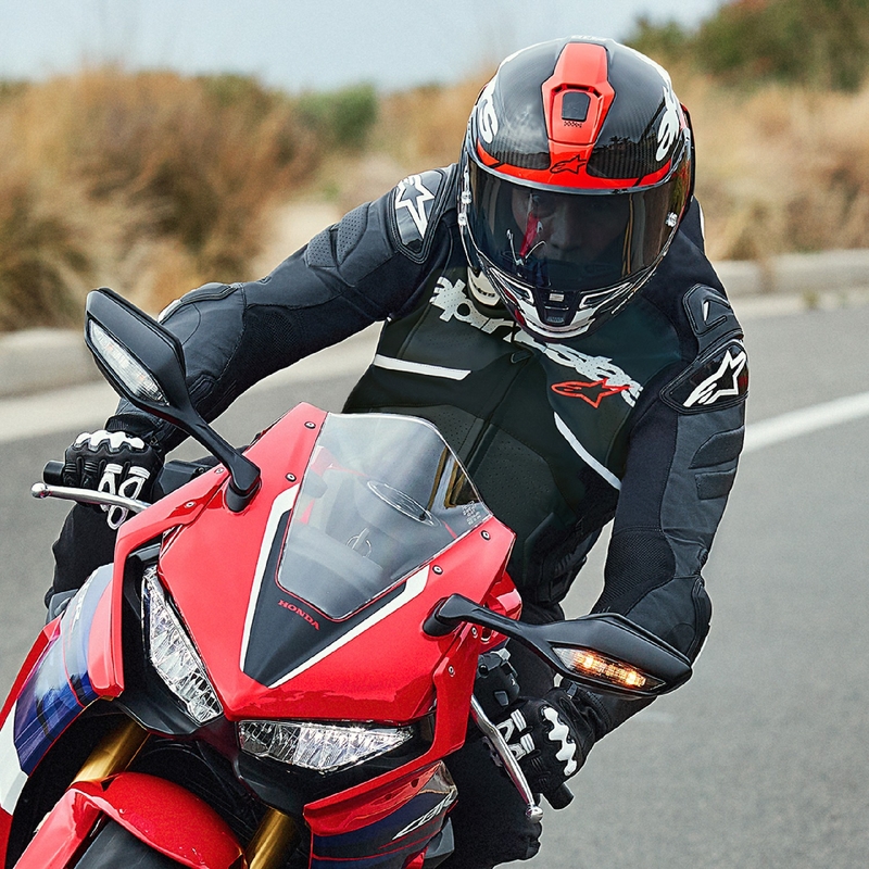 Alpinestars Atem 5 черно и бяло кожено мотоциклетно яке