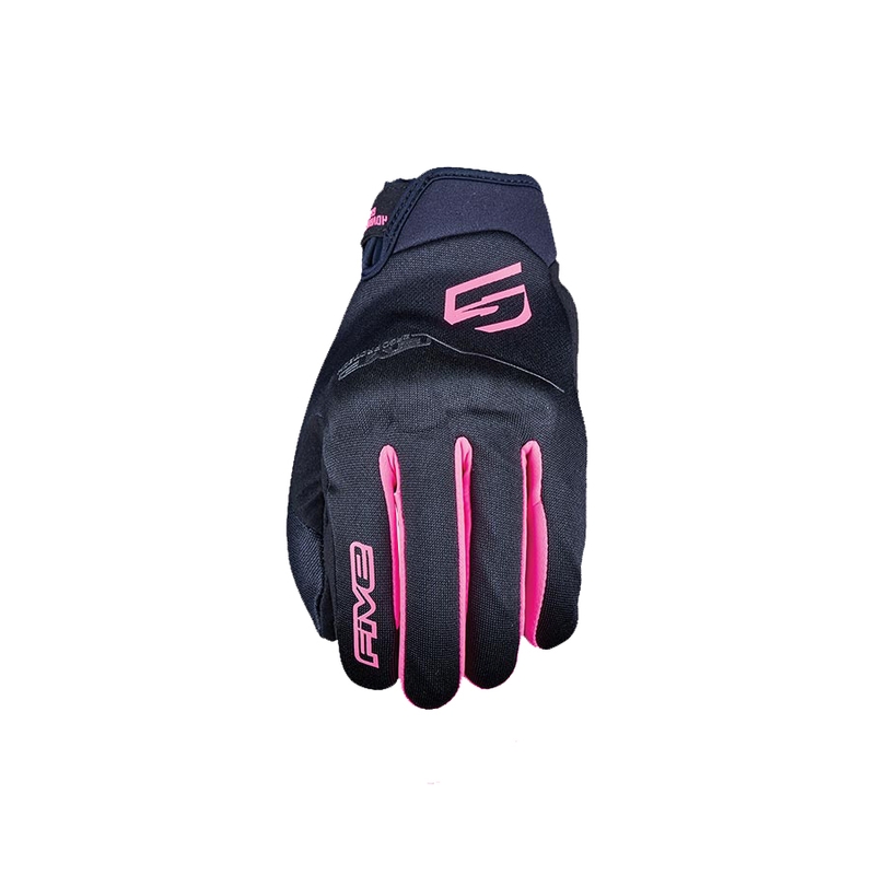 Dámské rukavice na motorku FIVE Globe EVO černo-fluo růžové výprodej