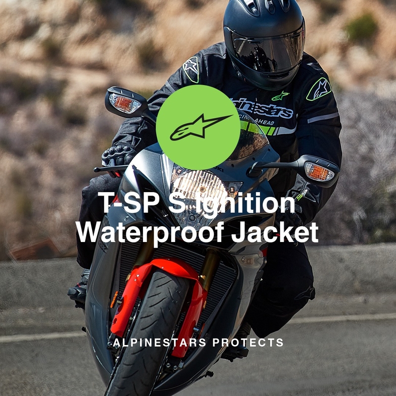 Alpinestars T-SP S Ignition Водоустойчиво яке за мотоциклет black-fluo yellow