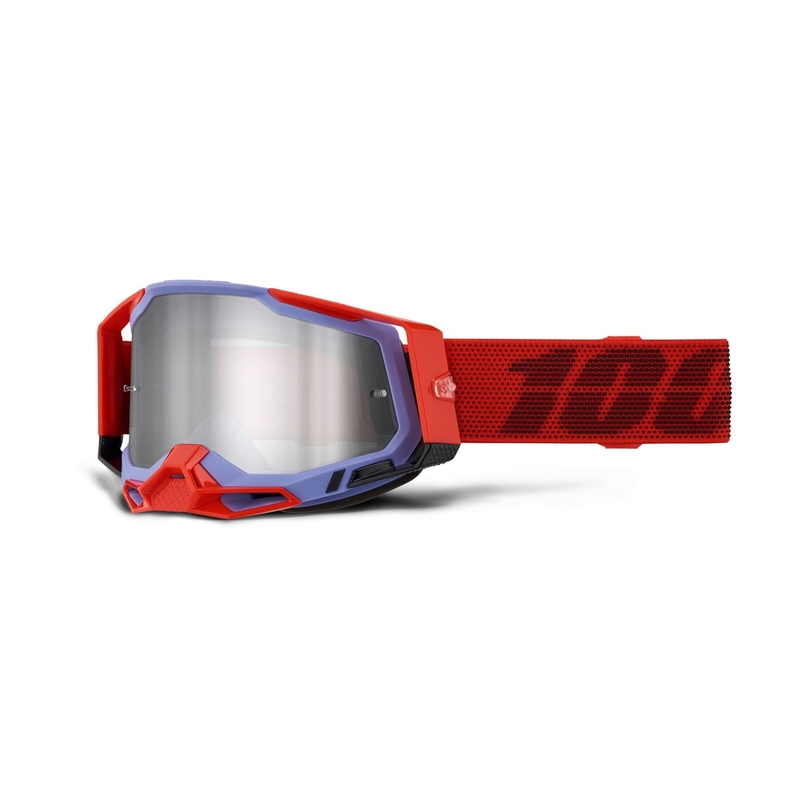 Очила за мотокрос 100% RACECRAFT 2 Cleat silver plexi