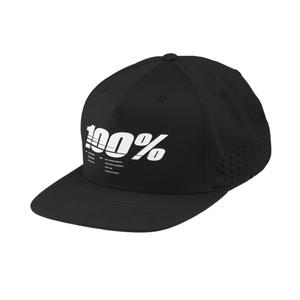 100% Drive Snapback Cap Black