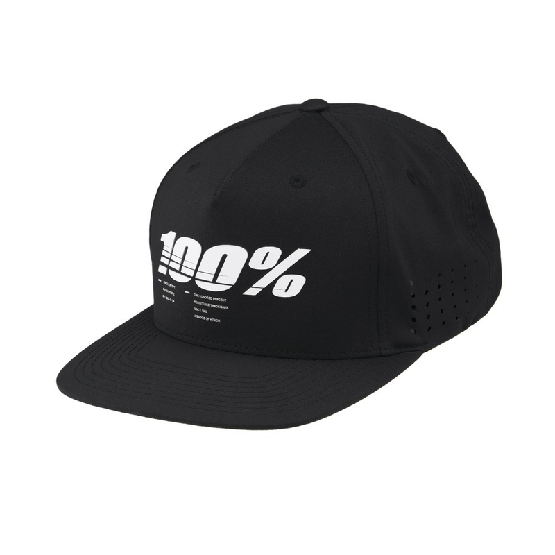 100% Drive Snapback Cap Black